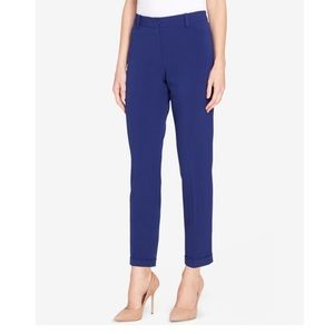 NWOT Tahari Arthur S. Levine Creased Slim Leg Work Pants